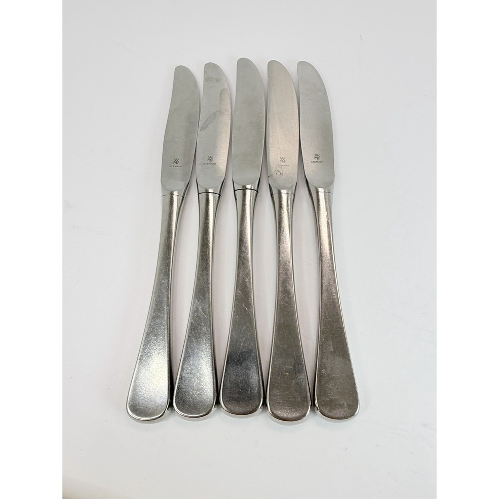 WMF FINESSE 5 Dinner Knives Satin Stainless Steel Flatware Germany